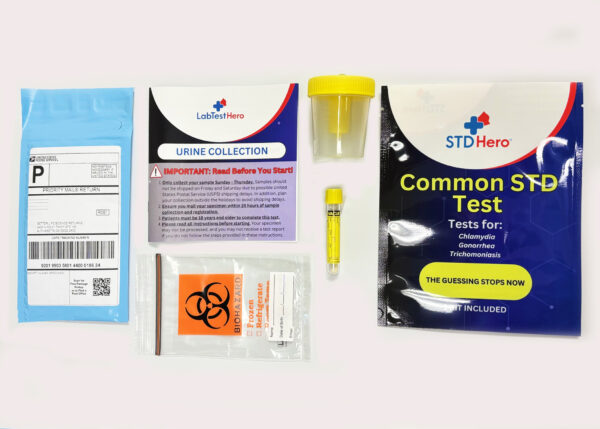 Common STD Test Kit Includes